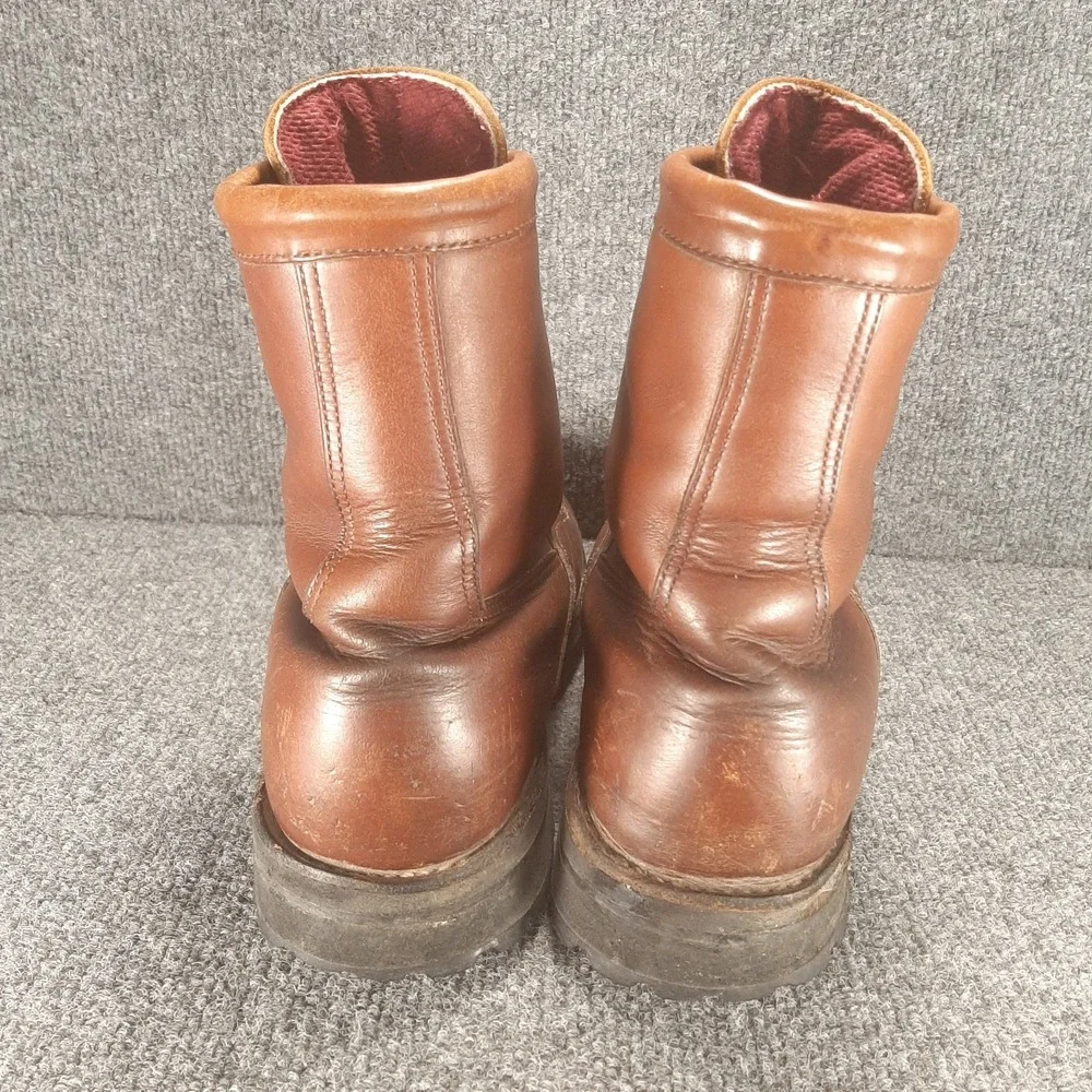 VTG Danner 63500 Brown Leather Hunting Work Boots Men's Size 8.5 D Gore-Tex USA